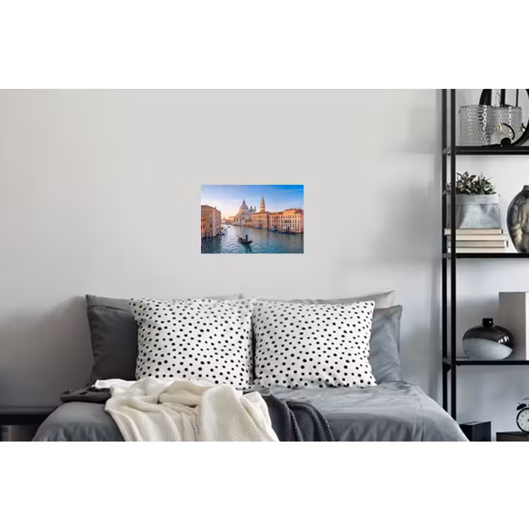 Gondel - Venetië - Kanaal - Stadsgezicht - Avondlicht Muursticker klein -slaapkamer