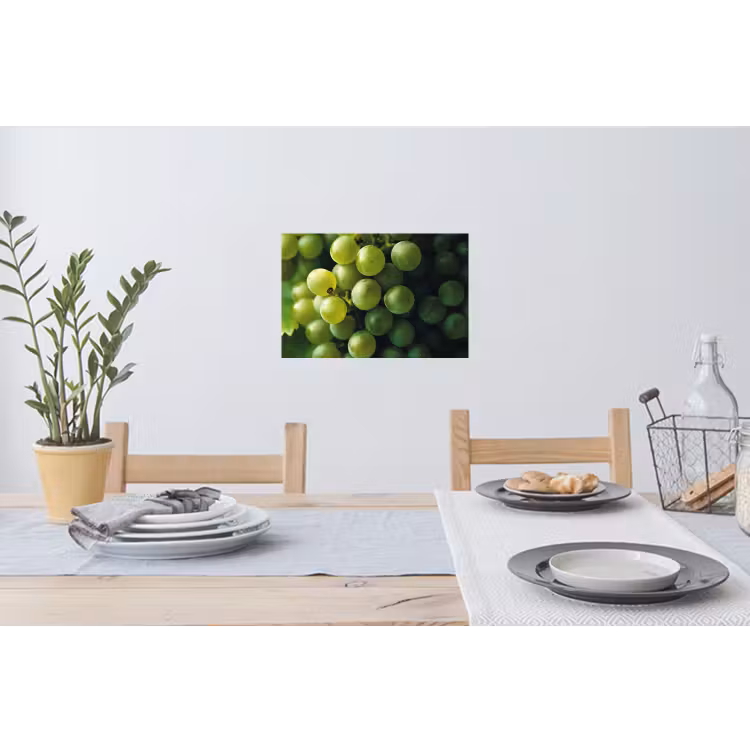 Druiven - Tros - Groen Muursticker klein -eettafel