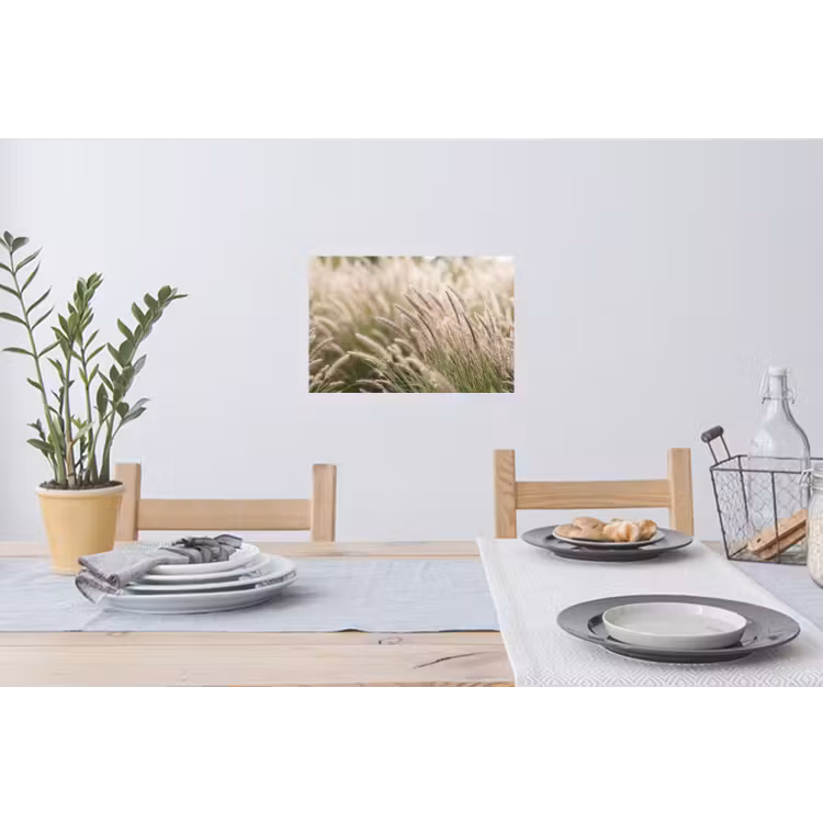 Gras - Close up - Groen Muursticker klein -eettafel