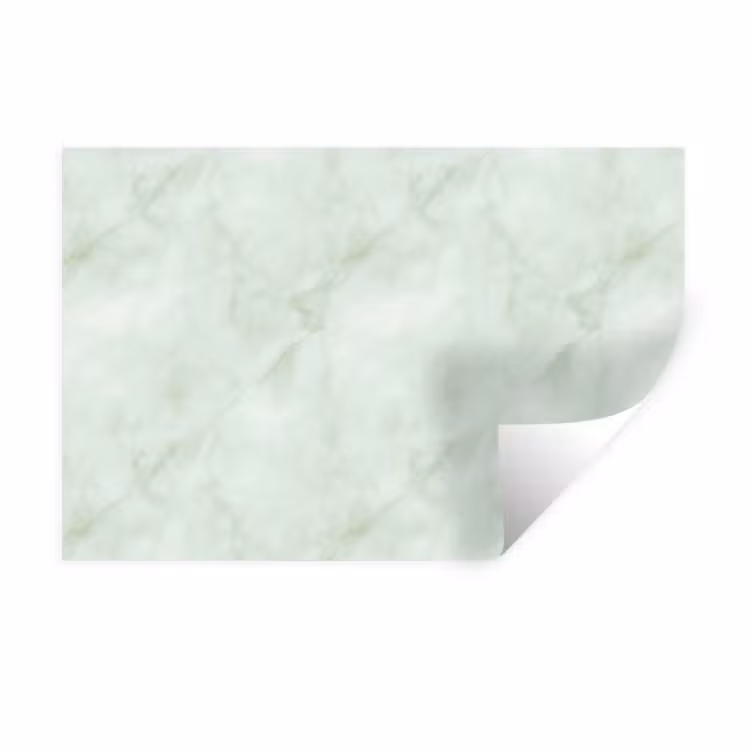 Groen - Marmer - Vloeiende aders Muursticker klein 286 -3d