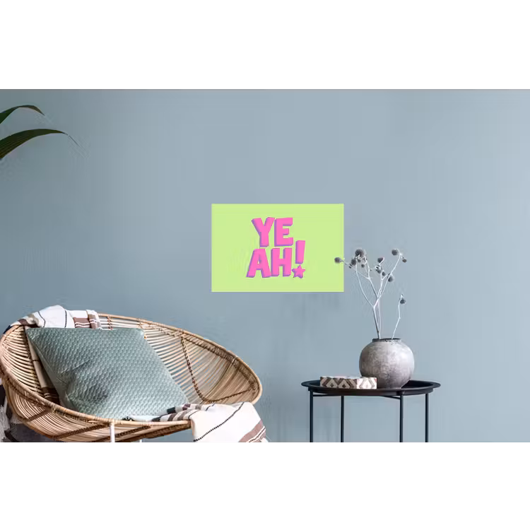 Groen - Neon - Quote Muursticker klein -plant