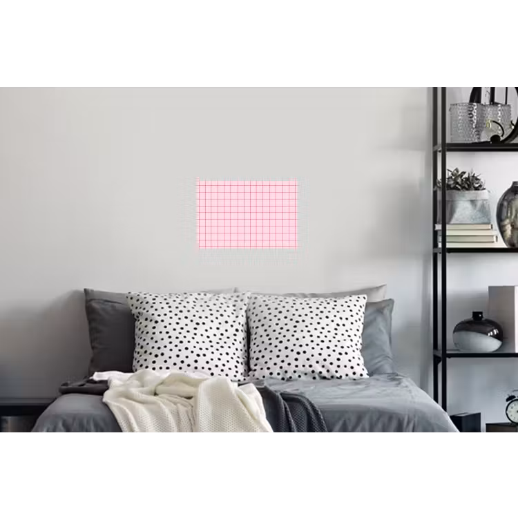 Raster - Patroon - Roze Muursticker klein 286 -slaapkamer