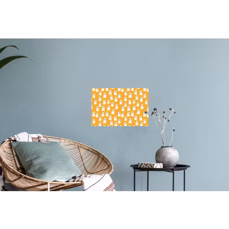 Halloween - Spookjes - Oker Muursticker klein 286 -plant