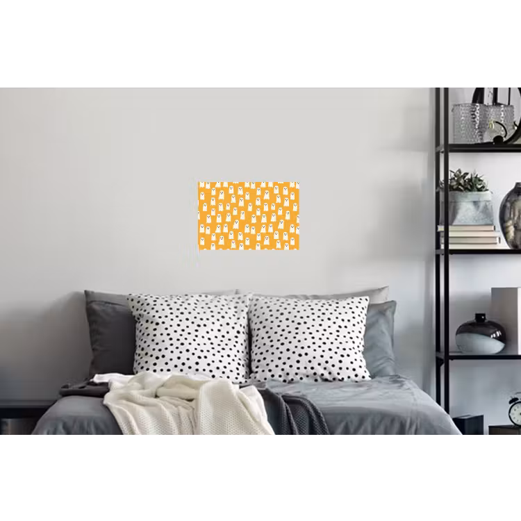 Halloween - Spookjes - Oker Muursticker klein 286 -slaapkamer