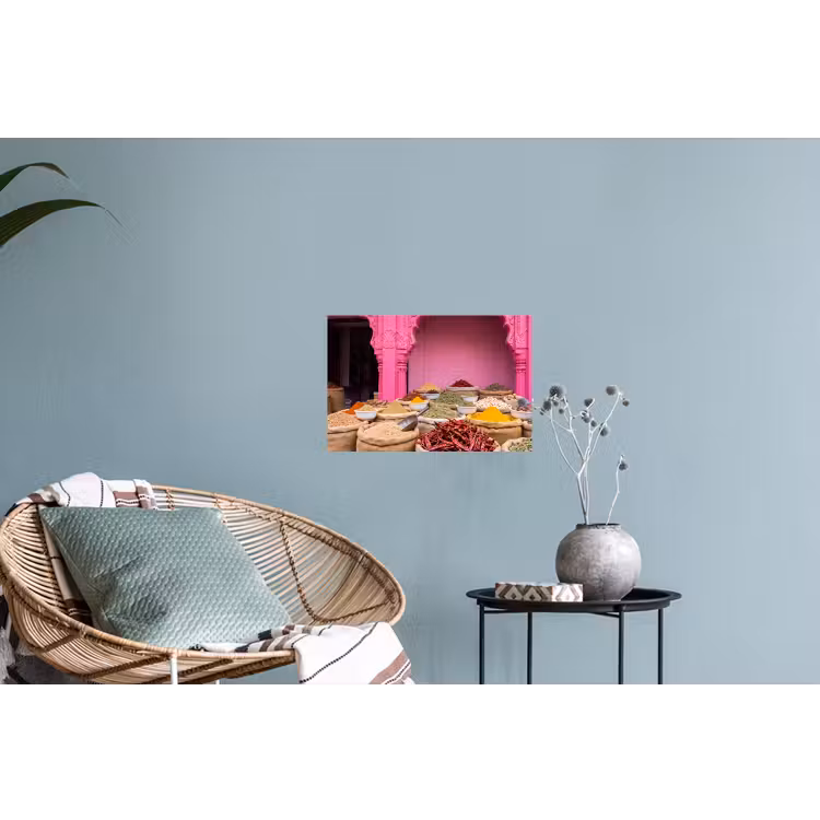 Wall Sticker - Herbs - Market - Pink - Kruiden - Markt - Roze Muursticker klein