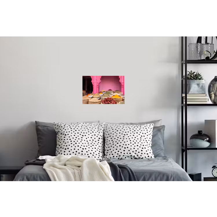 Wall Sticker - Herbs - Market - Pink - Kruiden - Markt - Roze Muursticker klein