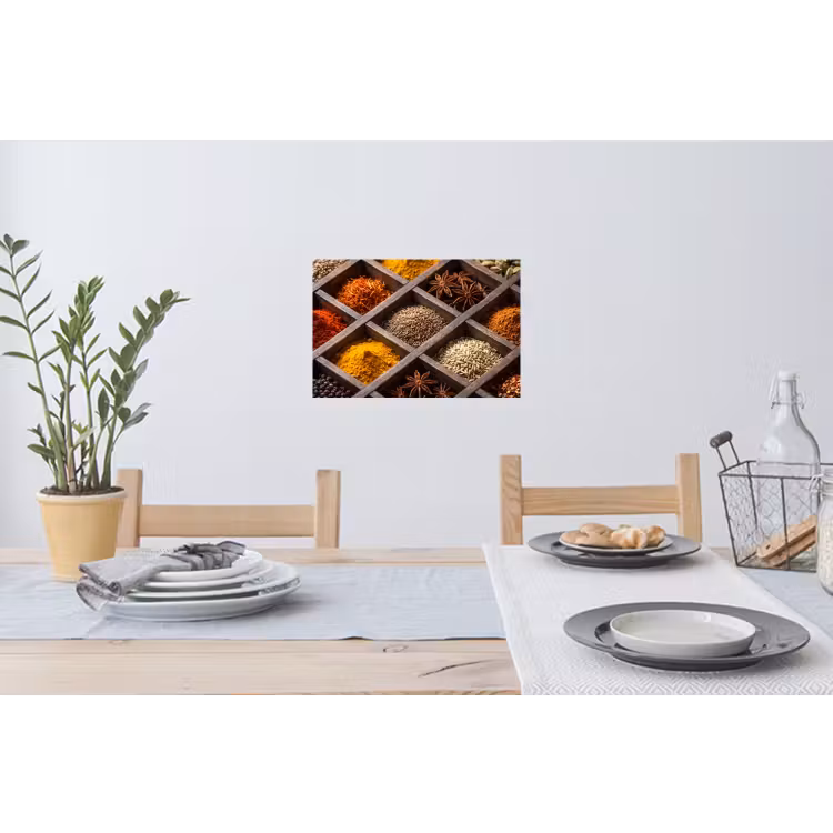 Wall Sticker - Herbs - Wood - Food - Kruiden - Houten - Eten Muursticker klein