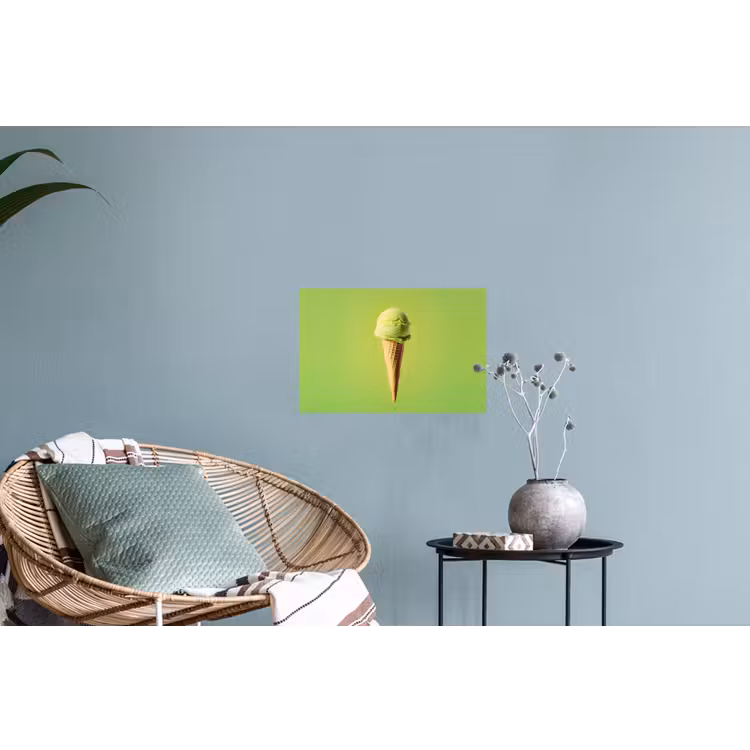 Hoorntje - Schepijs - Groen Muursticker klein -plant