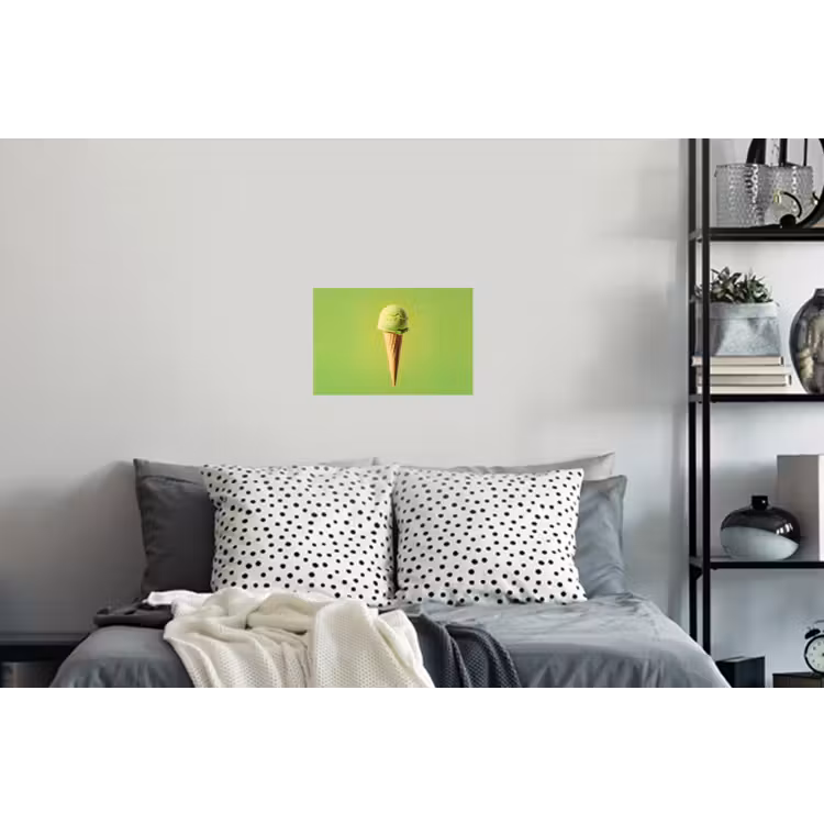 Hoorntje - Schepijs - Groen Muursticker klein -slaapkamer