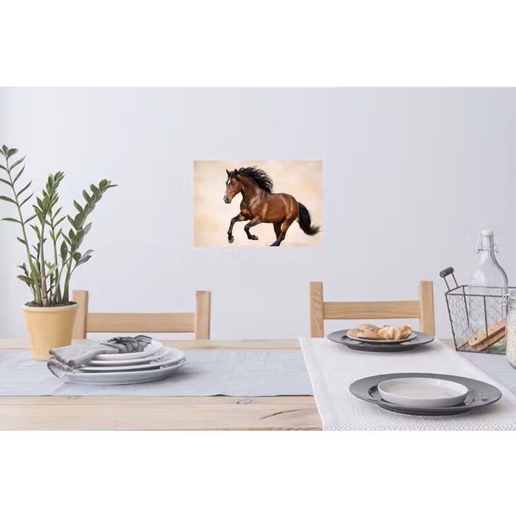 Paard - Galop - Energie Muursticker klein -eettafel