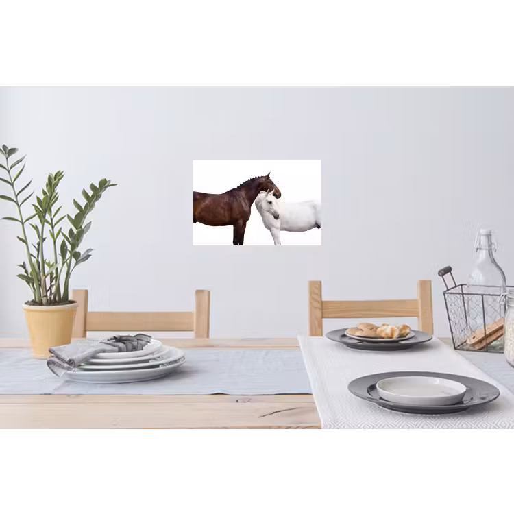 Paard - Modern - Balans Muursticker klein -eettafel