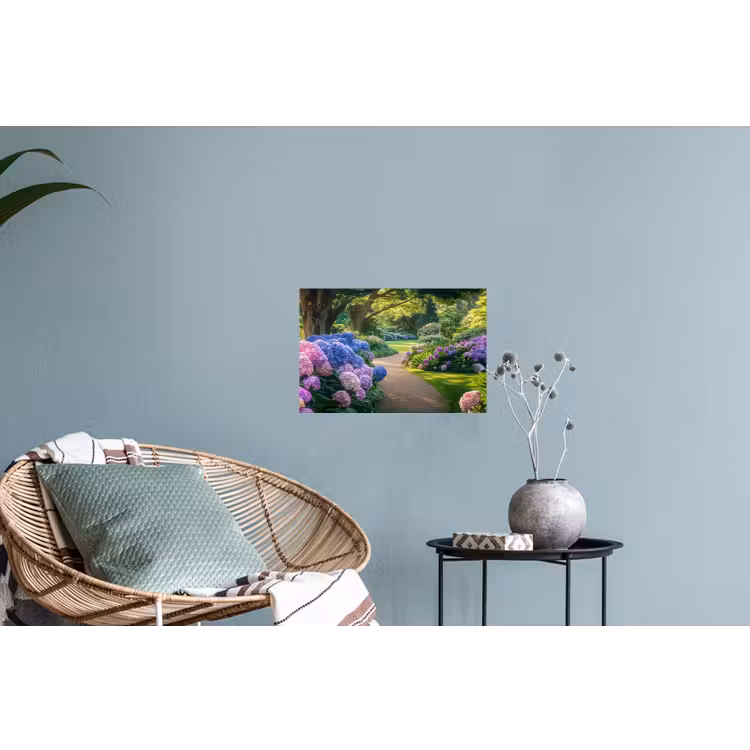Hortensia- Park - Pad Muursticker klein -plant