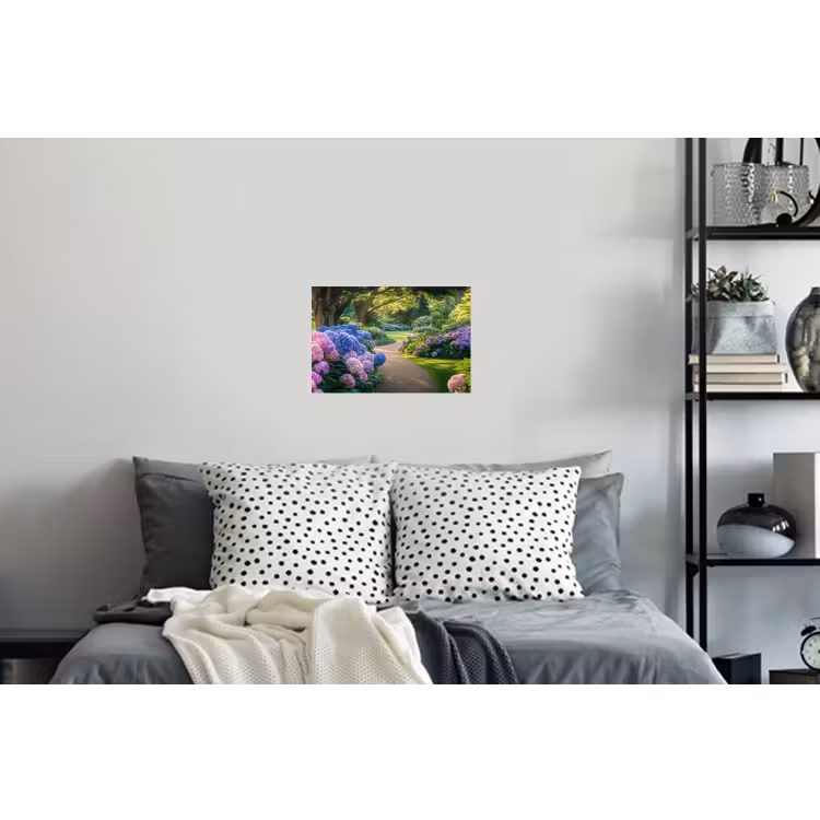 Hortensia- Park - Pad Muursticker klein -slaapkamer