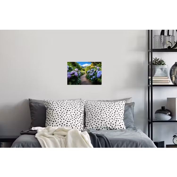 Hortsensia - Pad - Bloemen Muursticker klein -slaapkamer