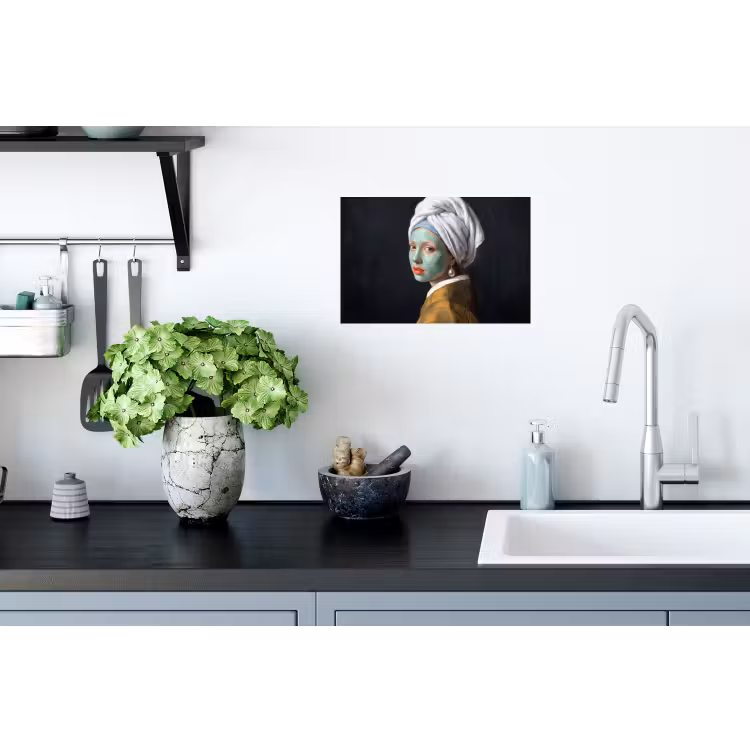 Iconisch - Modern - Kleurrijk Muursticker klein -keuken