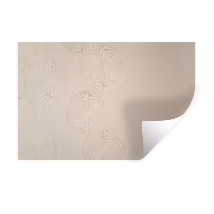 Japandi - Beige - Modern Muursticker klein -3d
