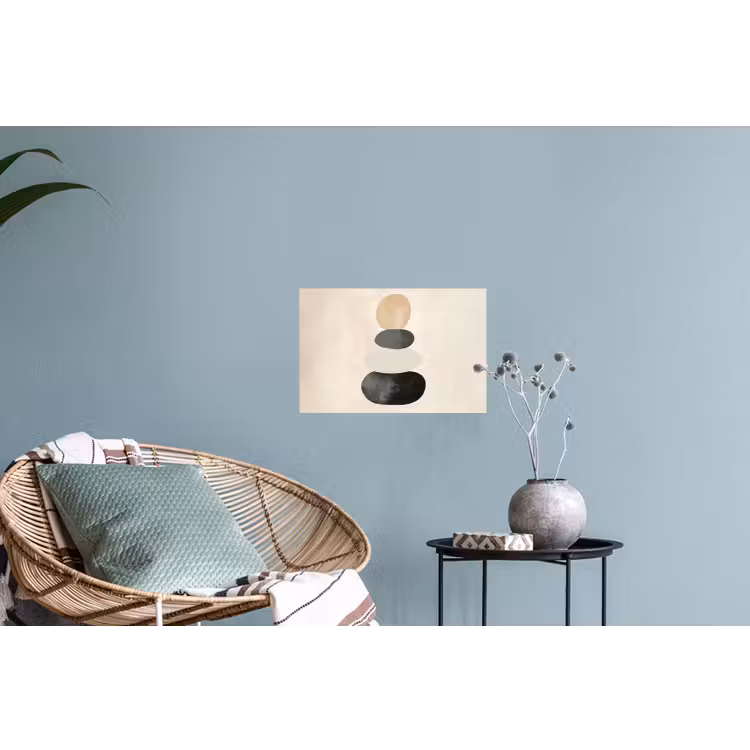 Japandi - Wabi sabi - Beige Muursticker klein -plant
