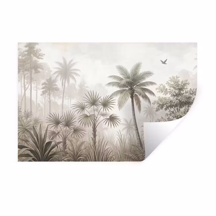 Jungle - Palmbomen - Natuur Muursticker klein -3d