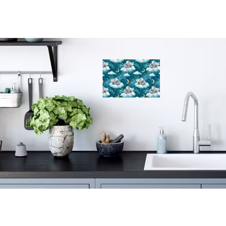 Koala's - Betoverend - Blauw Muursticker klein 286 -keuken