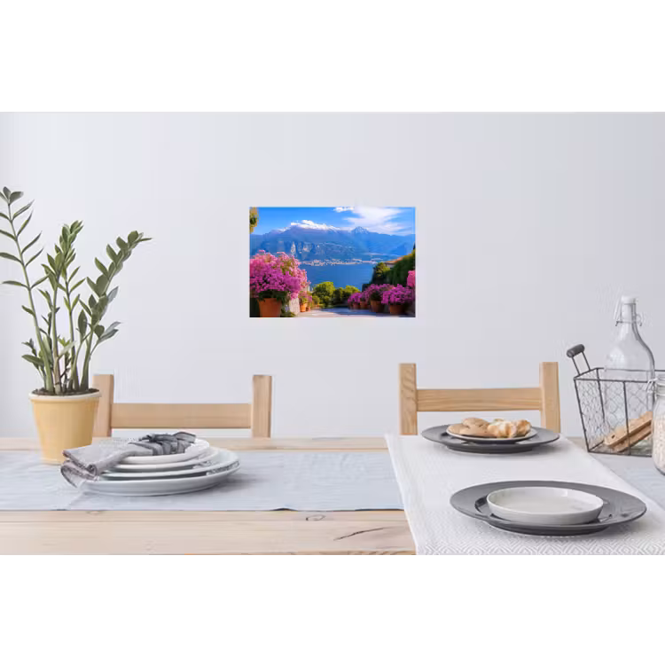 Lake Como - Italië - Landschap Muursticker klein -eettafel