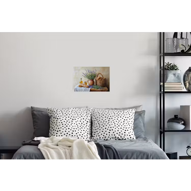 Lavendel - Brood - Stilleven Muursticker klein -slaapkamer