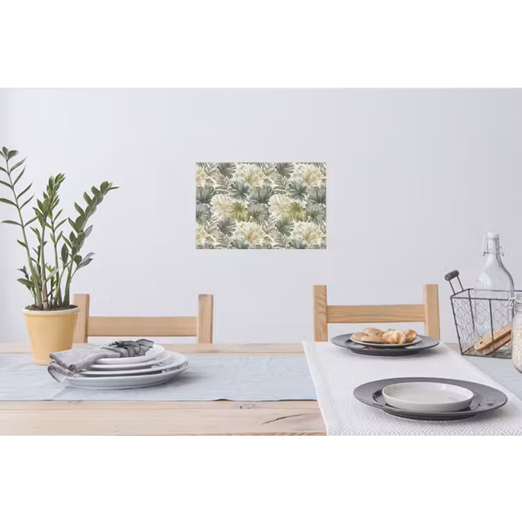 Bladeren - Botanisch - Groen Muursticker klein 286 -eettafel