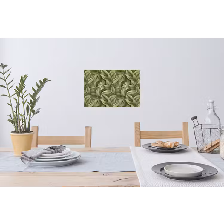 Bladeren - Modern - Groen Muursticker klein 286 -eettafel