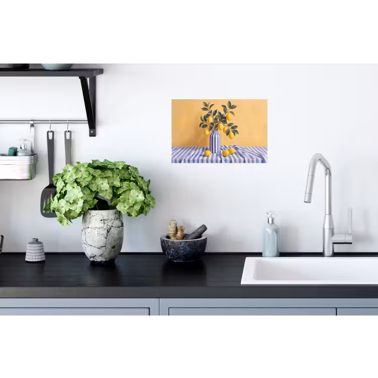 Wall Sticker - Lemon - Still Life - Modern - Citroen - Stilleven - Modern Muursticker klein