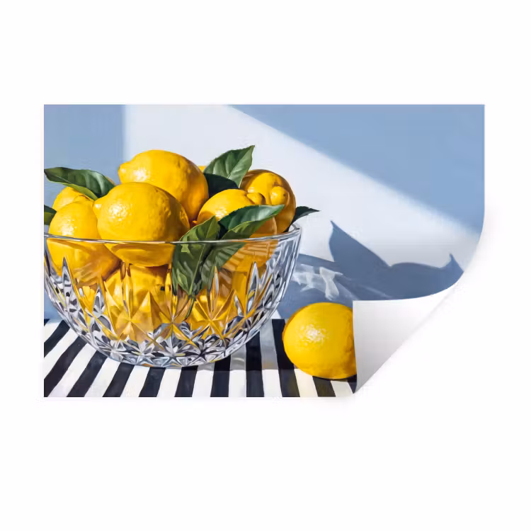 Wall Sticker - Lemons - Fruit - Yellow - Citroenen - Fruit - Geel Muursticker klein