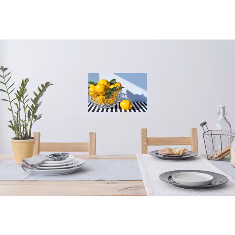 Wall Sticker - Lemons - Fruit - Yellow - Citroenen - Fruit - Geel Muursticker klein
