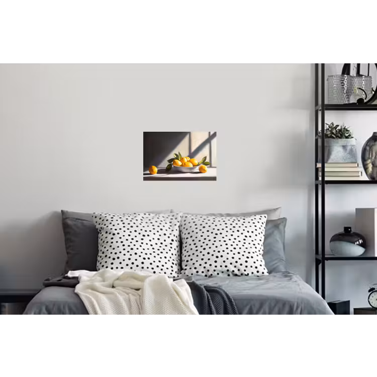 Citroenen - Stilleven - Geel Muursticker klein -slaapkamer