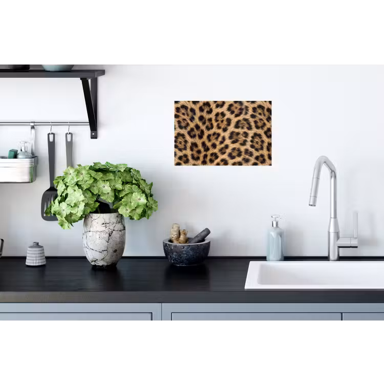 Luipaard - Vacht - Klassiek - Bruin Muursticker klein -keuken