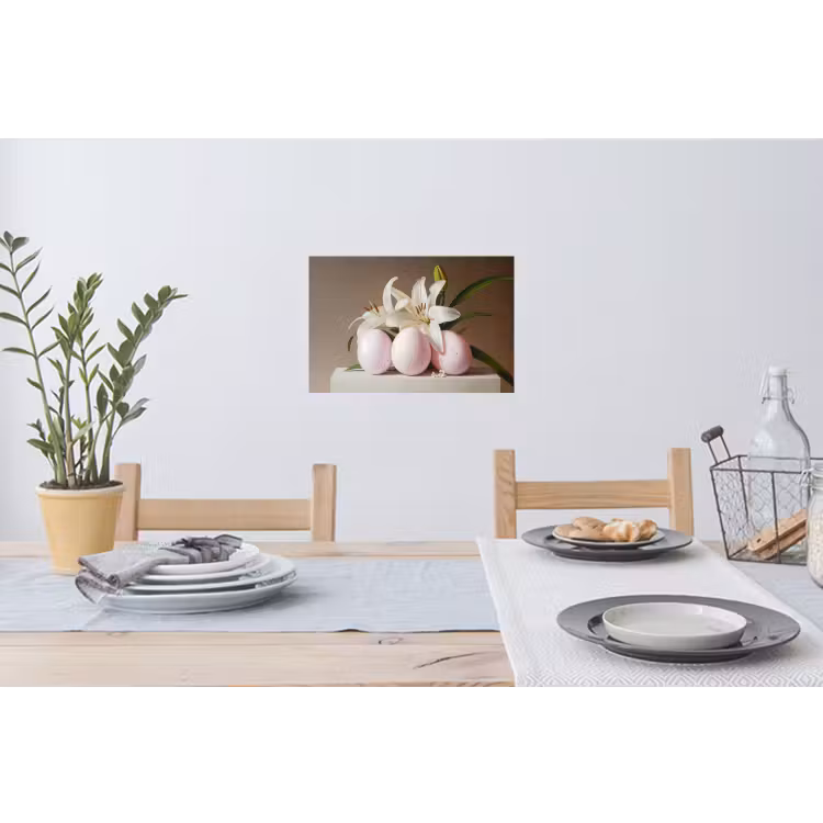 Lelies - Eieren - Pasen Muursticker klein -eettafel