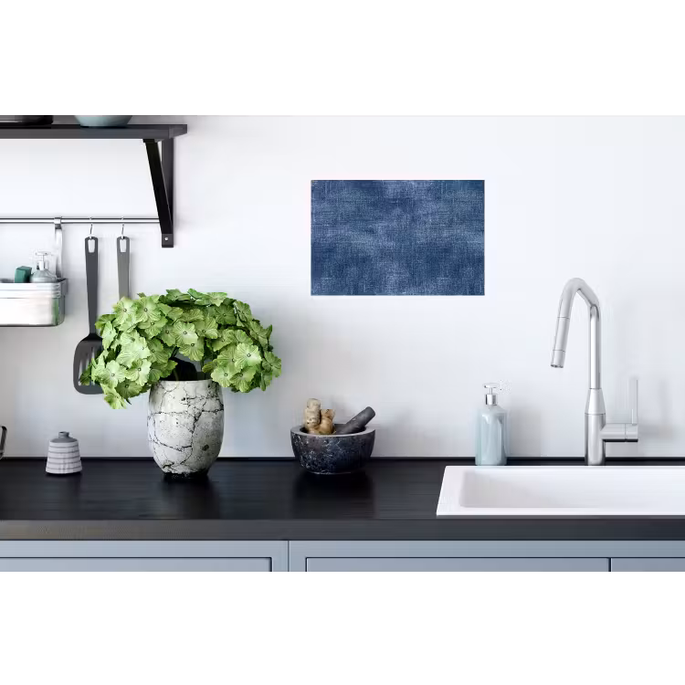 Linnen - Textuur - Patroon - Denim - Rustiek Muursticker klein 286 -keuken