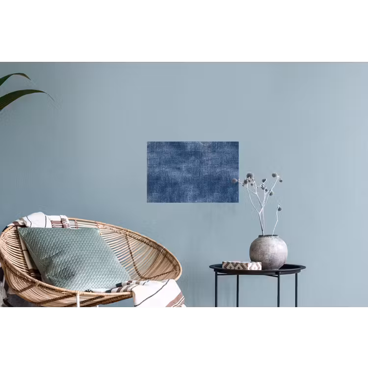Linnen - Textuur - Patroon - Denim - Rustiek Muursticker klein 286 -plant