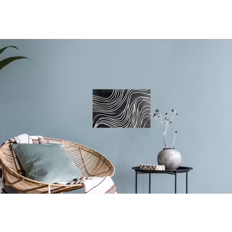 Lijnen - Patroon - Abstract - Wit Muursticker klein -plant