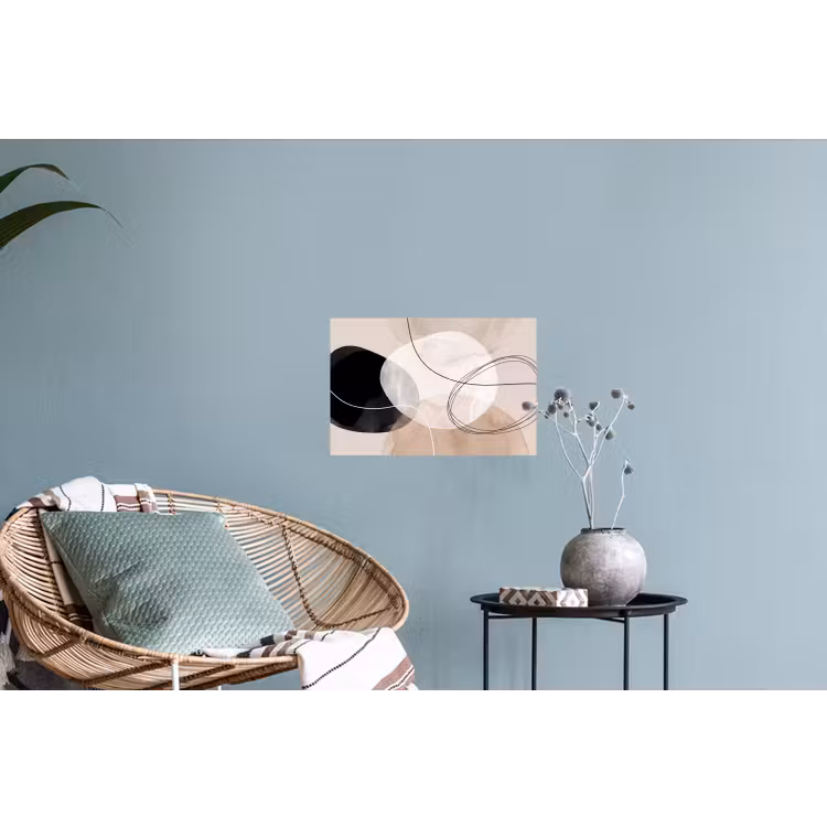 Wall Sticker - Lines - Wavy - Art - Lijnen - Golvend - Kunst Muursticker klein