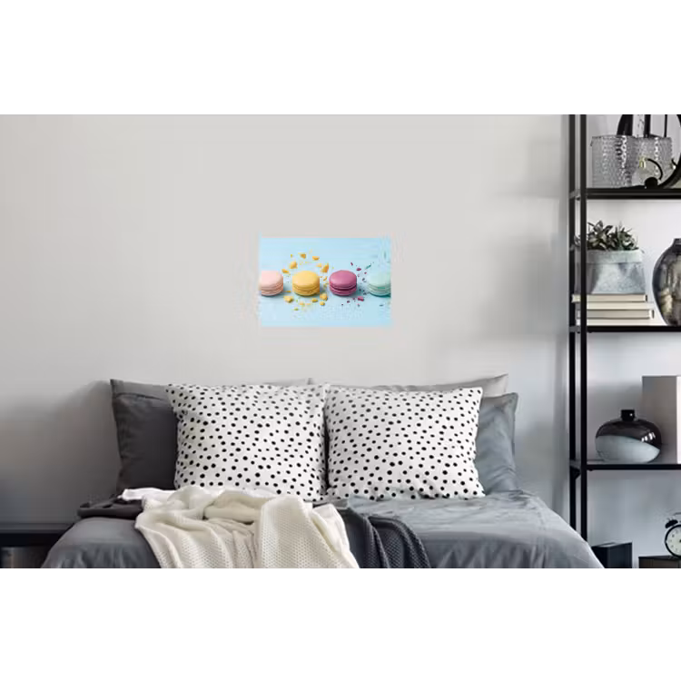 Macarons - Kleurrijk - Pastel Muursticker klein -slaapkamer