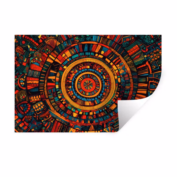 Mandala - Cirkels - Patronen Muursticker klein -3d