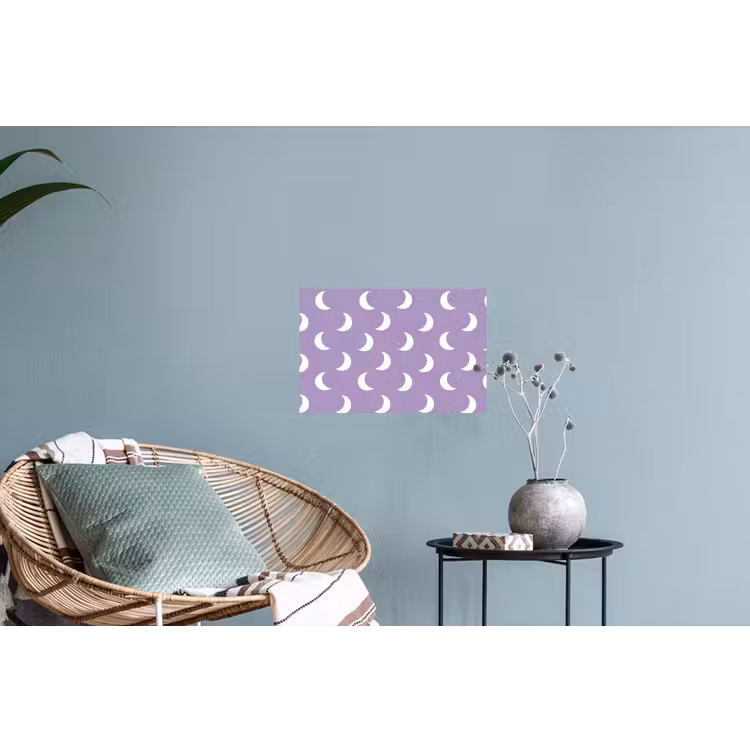 Manen - Patroon - Paars Muursticker klein 286 -plant