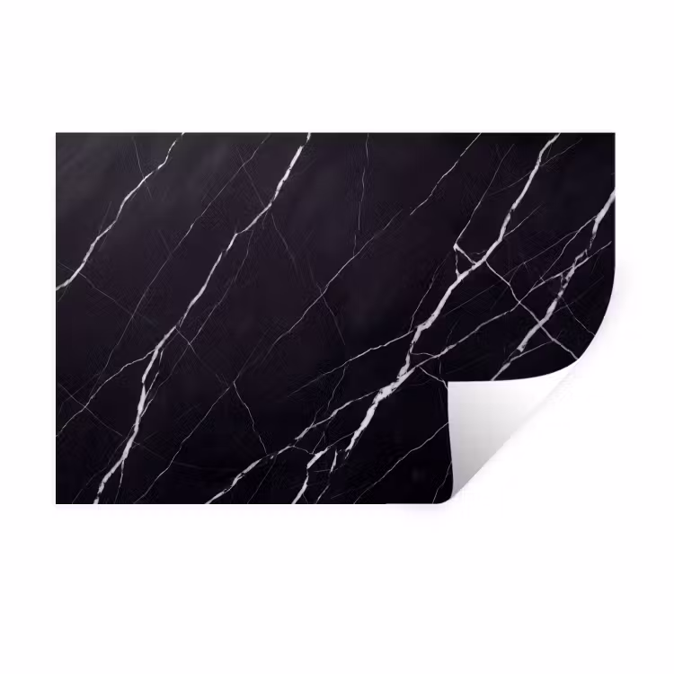 Marmer - Patroon - Abstract - Modern - Zwart Muursticker klein -3d