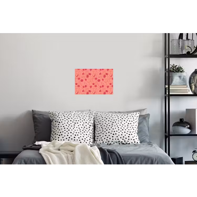 Weidebloemen - Romantisch - Roze Muursticker klein 286 -slaapkamer