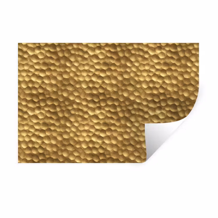 Metaal - Dynamisch - Goud Muursticker klein 286 -3d