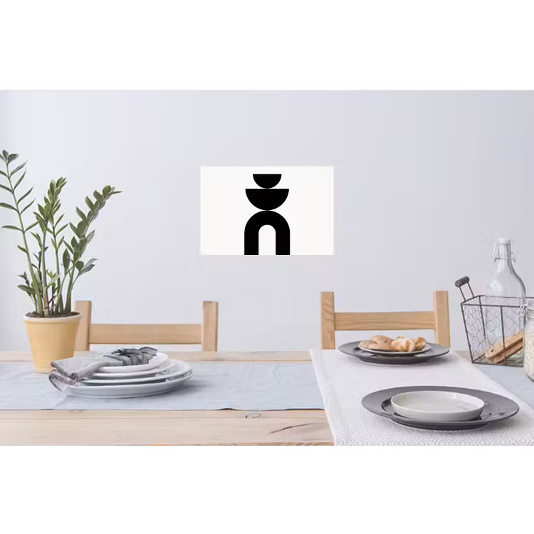 Wall Sticker - Minimalist - Art - White - Minimalistisch - Kunst - Wit Muursticker klein