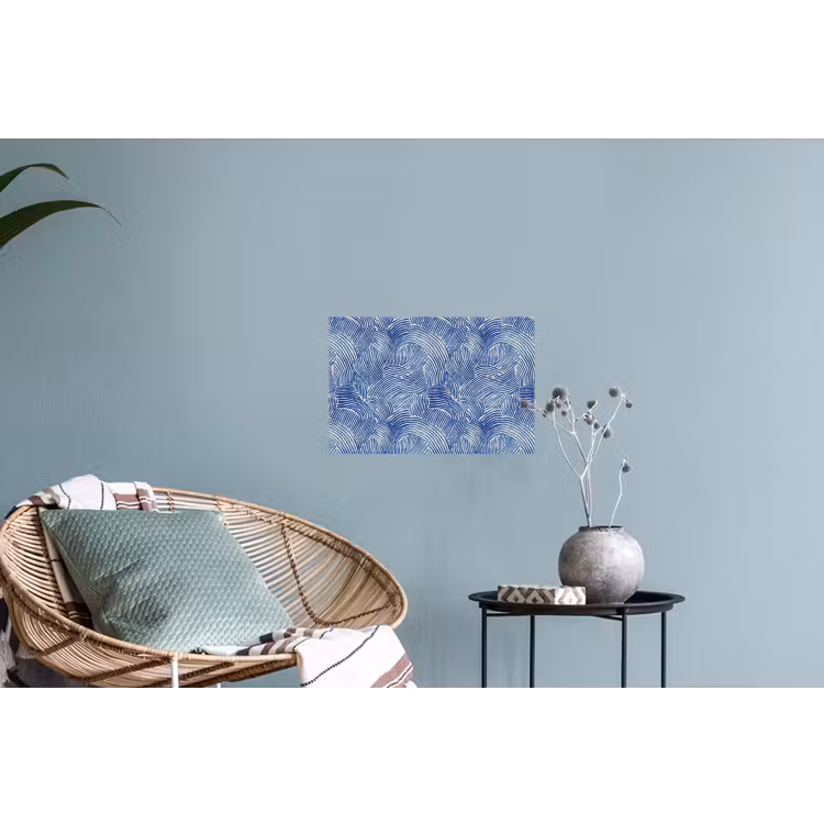 Modern - Abstract - Blauw Muursticker klein 286 -plant