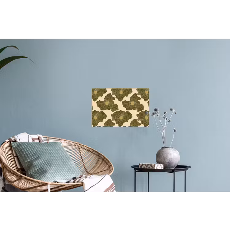 Modern - Abstract - Groen Muursticker klein 286 -plant