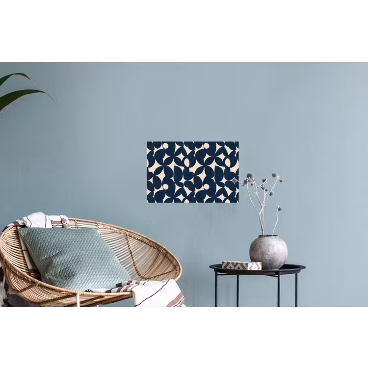 Modern - Geometrisch - Blauw Muursticker klein 286 -plant