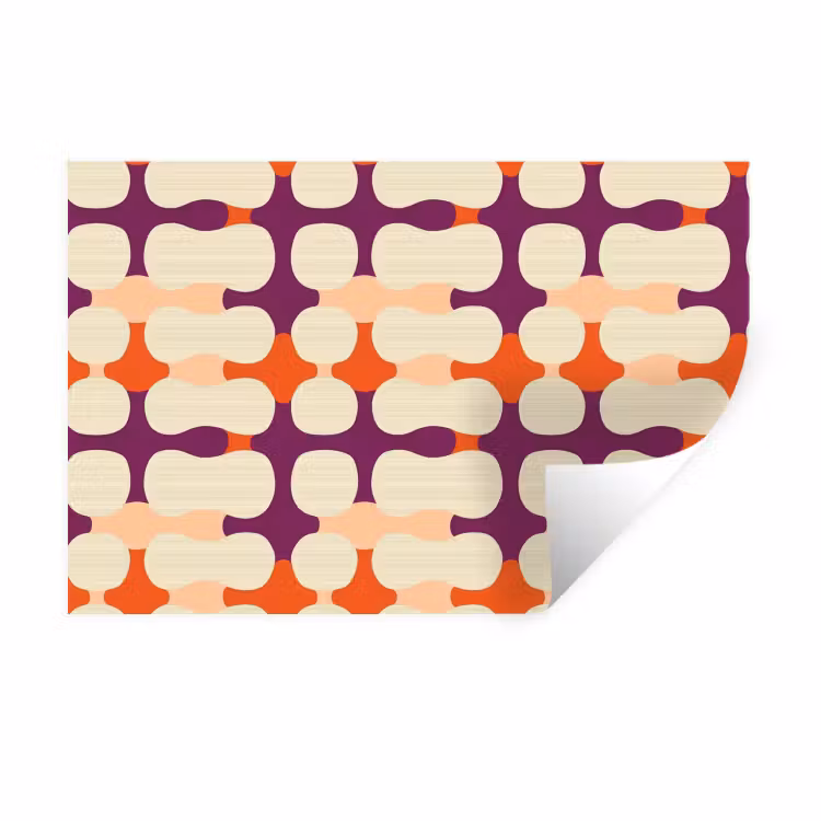 Modern - Patroon - Kleurrijk Muursticker klein 286 -3d