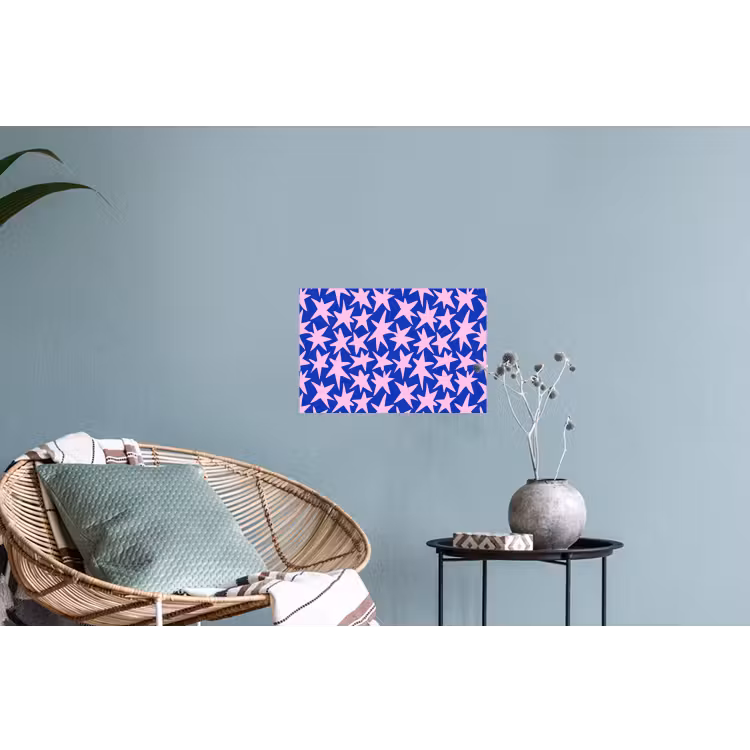 Modern - Sterren - Blauw Muursticker klein 286 -plant