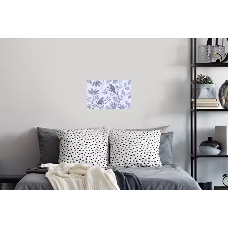 Aap - Boom - Bladeren - Jungle - Illustratie Muursticker klein -slaapkamer